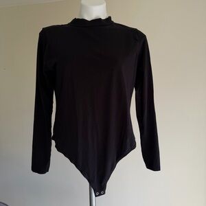 Fashion Nova Classic Black Bodysuit